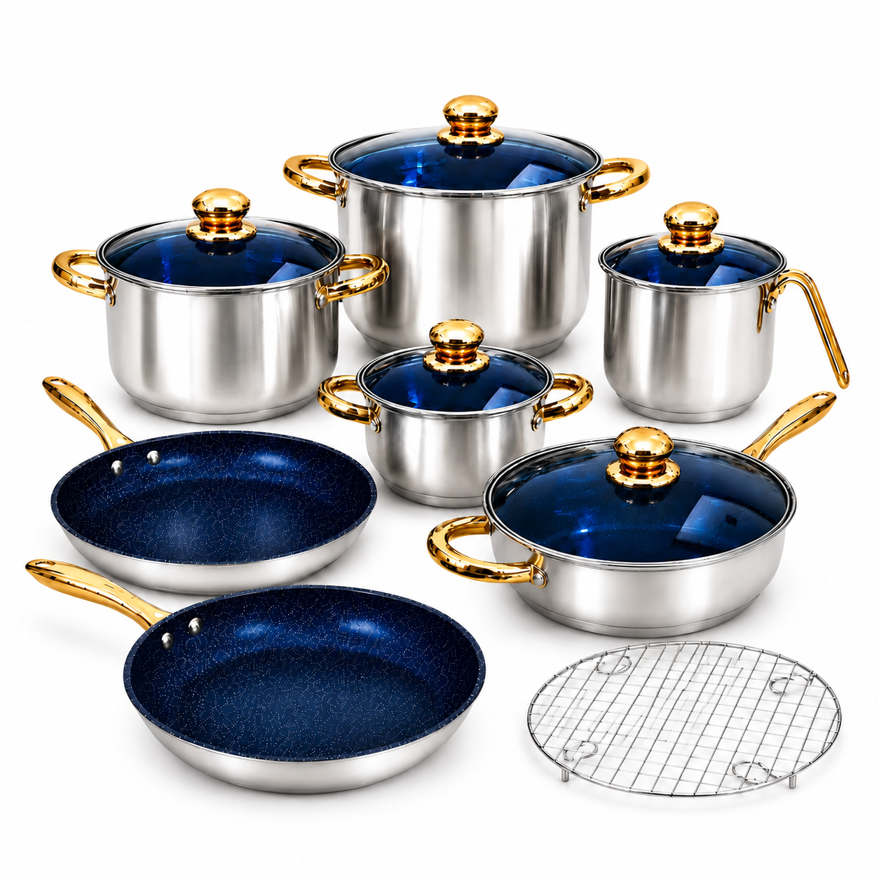 Batería de cocina de lujo de 13 piezas - imagen 1